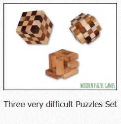 Three very difficult Puzzle Set